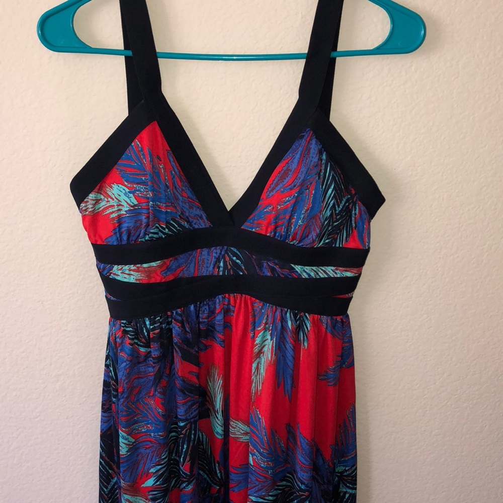 Hawaiian print Maxi dress